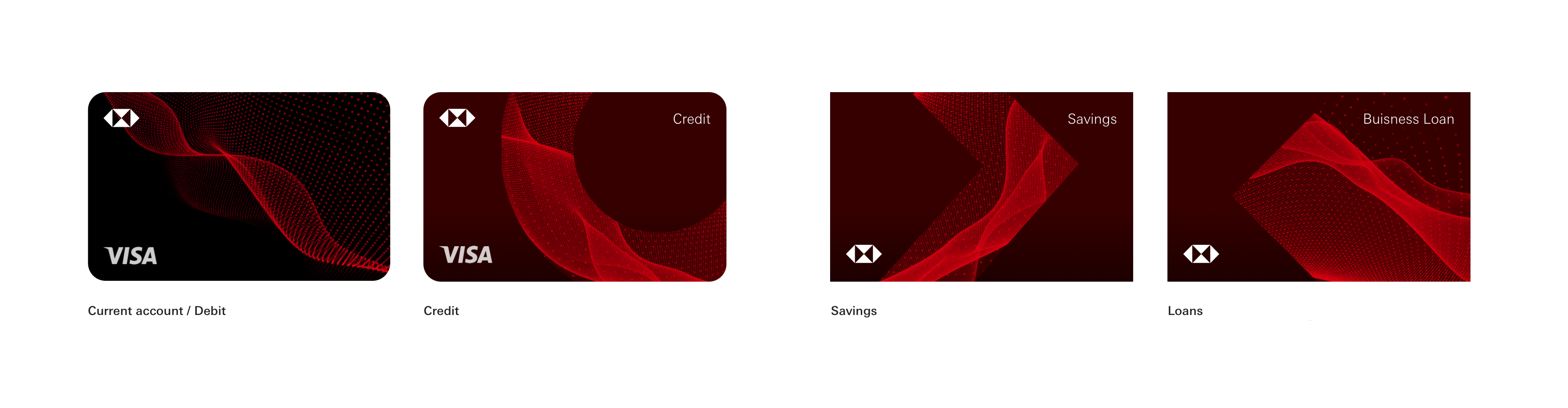 HSBC Kinetic product card designs